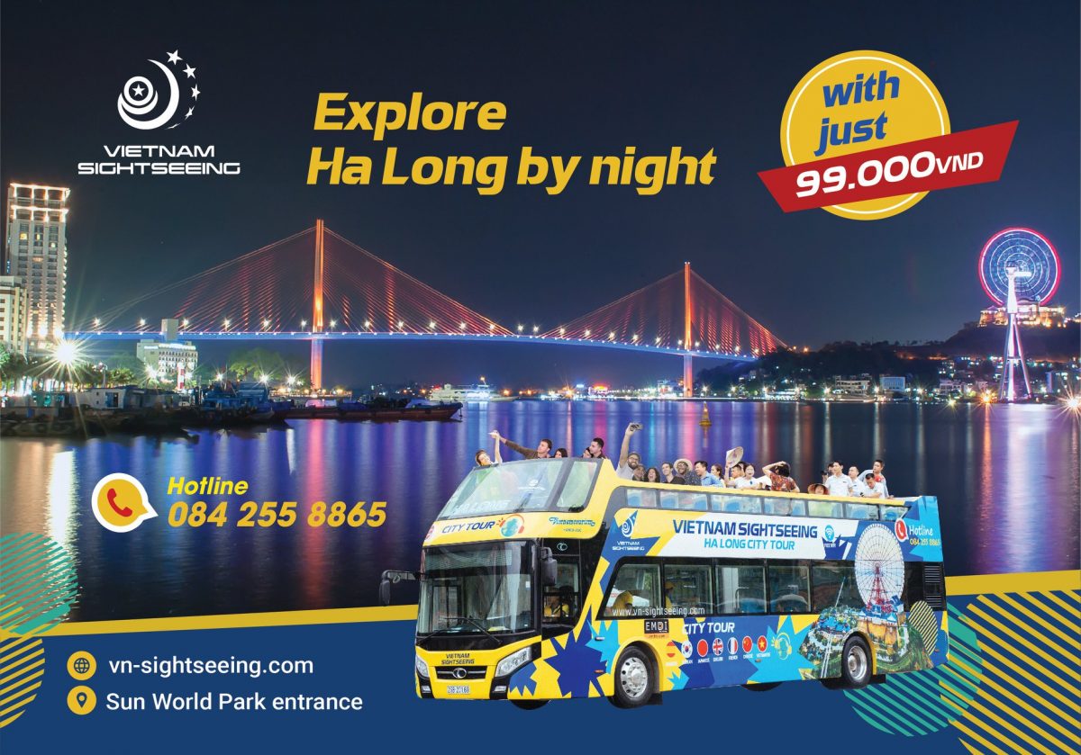 Tour đêm cho tuyến bus 2 tầng Hạ Long khai trương với giá chỉ từ 99k