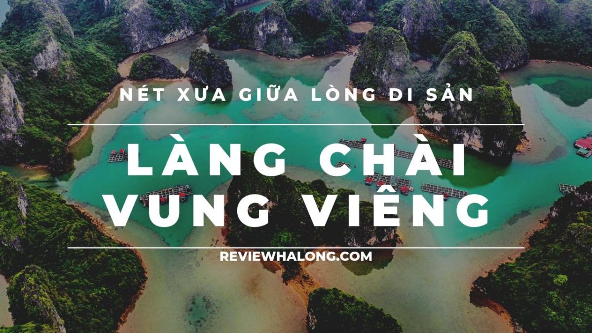 Toàn cảnh làng chài Vung Viêng từ trên cao