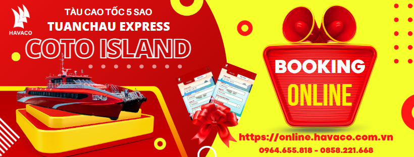Banner đặt vé online tàu cao tốc Tuần Châu - Cô tô